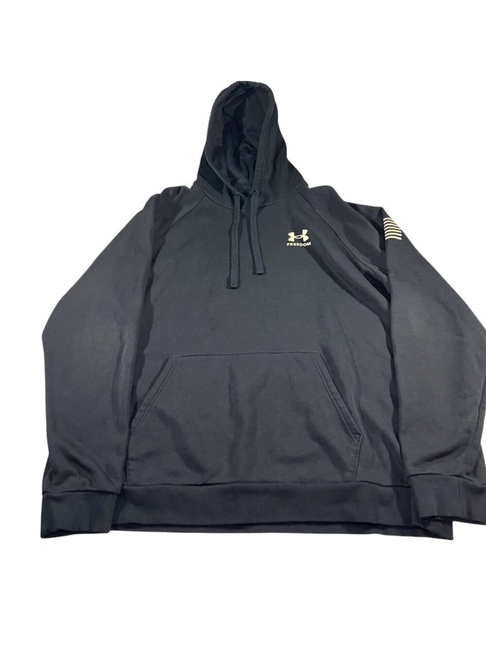 Under Armour Mens Freedom Camouflage Black Pullover Hoodie Long Sleeve Size 2XL